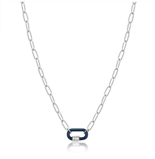  Bright Future - Link necklaces - Silver / Rhodium plated - Zirconia - 45cm